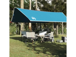 Lona de camping impermeable azul de 500x294 cm