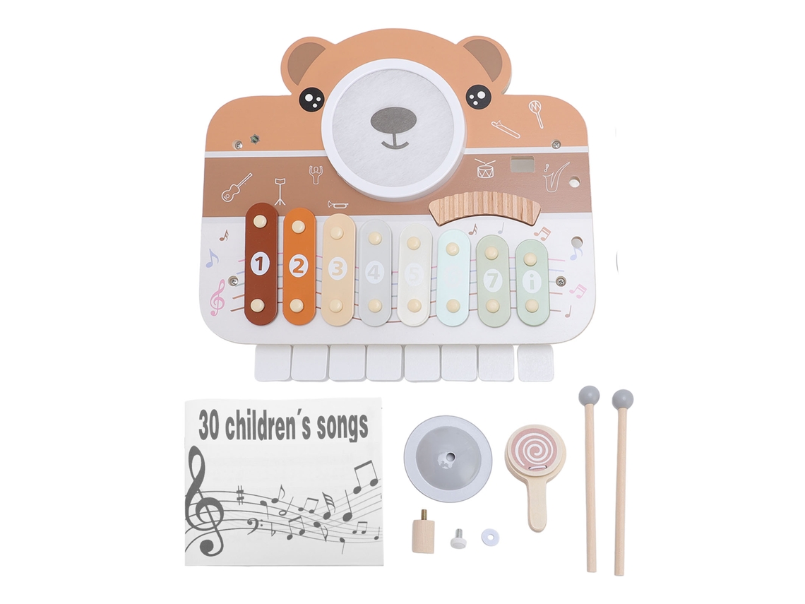Juguete De Percusión Musical De Madera Para Bebé Coordinación Ojo-manos Con Mazos Y Castañuelas