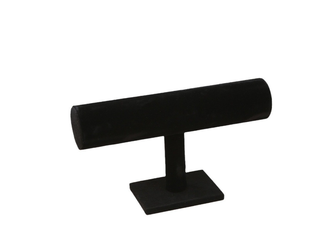 EIOORORRIY Porta-jóias Para Pulseiras E Relógios, De 23,5 X 7 X 13,5 Cm, Preto, com Aspecto De Veludo