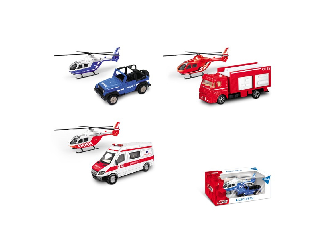 Helicóptero con vehículo de Mondo Motors