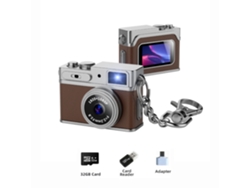 Minicámara Digital Czhhmart 1080p Full Hd, Equipada Con Tarjeta De Memoria De 32 Gb (marrón)