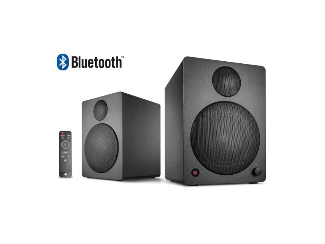 Wavemaster Cube Neo Kit de Altavoces con Cable de 50 W/transmisión Bluetooth para TV/PC/Tableta/Smartphone Negro