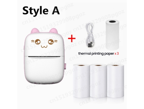 Mini impresora térmica de etiquetas, impresora fotográfica portátil de bolsillo inteligente para teléfonos móviles, inalámbrica, Bluetooth HHZ