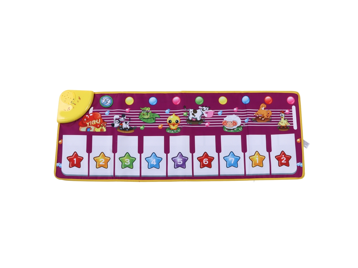 Tapete Musical Teclado Piano Infantil Com Sons Animais E Luzes Interativas 3 Anos+