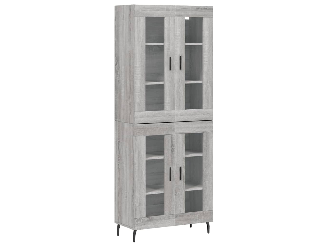 Maison Exclusive - Aparador Alto Madera Contrachapada Gris Sonoma 69,5x34x180 Cm
