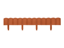 Palisade Edge Plástico Marrón 10,5 X 78,5 Cm Por 4 Piezas Wovar