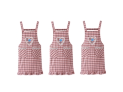 Delantal Femenino De Algodón 3 Piezas Transpirable Estilo Occidental Con Mangas Delantales A Prueba De Aceite Para Cocina
