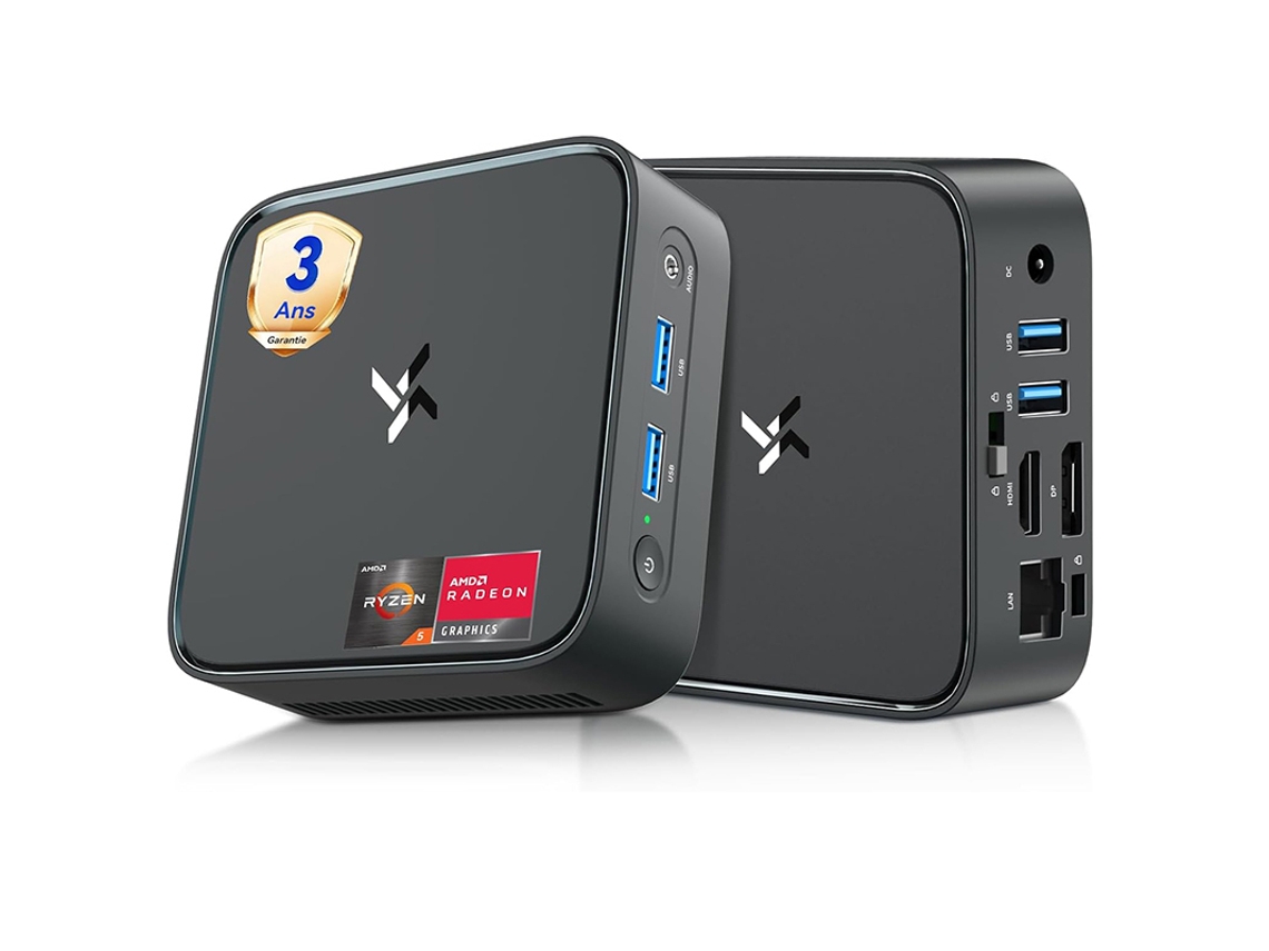 Mini Pc Huidun H80 Amd Ryzen 5 3500u 3.7ghz Max 16 Gb 512 Gb Windows 11 Pro 2.4+5g Wifi Negro