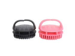 2pcs Cepillo De Champú Para Masajear El Cuero Cabelludo De Silicona Con Funcionalidad Dual Y Cerdas Suaves
