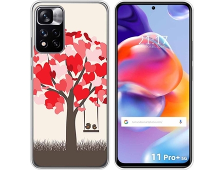 Carcasa para Xiaomi Redmi Note 11 Pro+ Plus 5G TUMUNDOSMARTPHONE Dibujos Pajaritos Multicolor