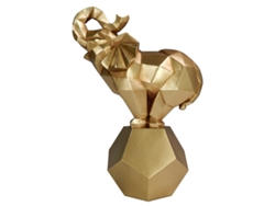 Figura Decorativa SIGNES GRIMALT Elefante Dorado 11,5x27x19 cm