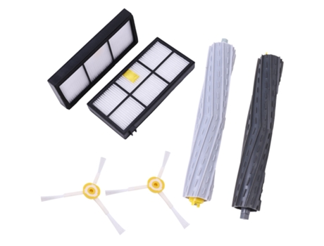 Paquete de 6 cepillos laterales Extractor de residuos filtro Hepa para Irobot Roomba 980 960 800 860 880 para accesorios Irobot Roomba
