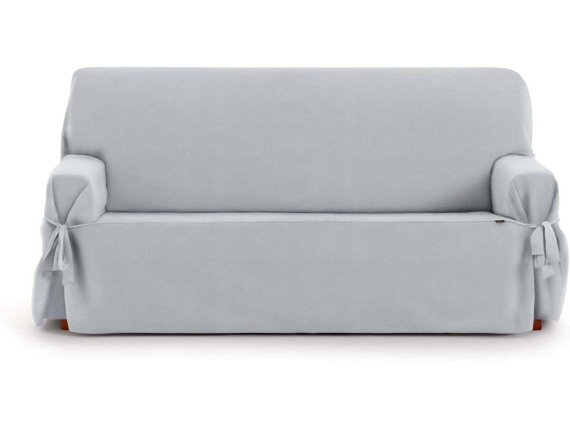Funda de Sofá 2 Plazas EYSA Levante (110 x 70 x 180 cm - Algodón y Poliéster - Gris claro)