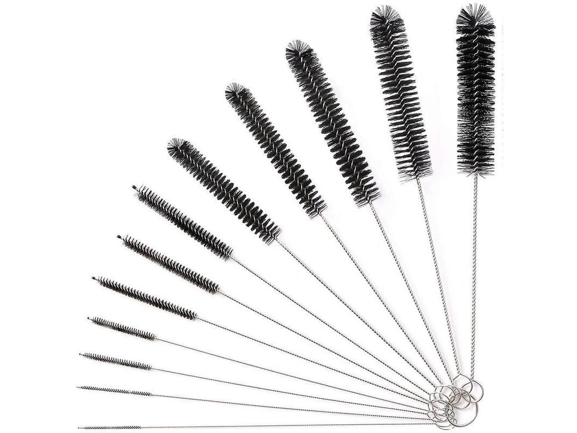 Cepillos De Limpieza, 12 Piezas De 24 Cm De Largo, Cepillos Para Limpiar Botellas Y Desagües.