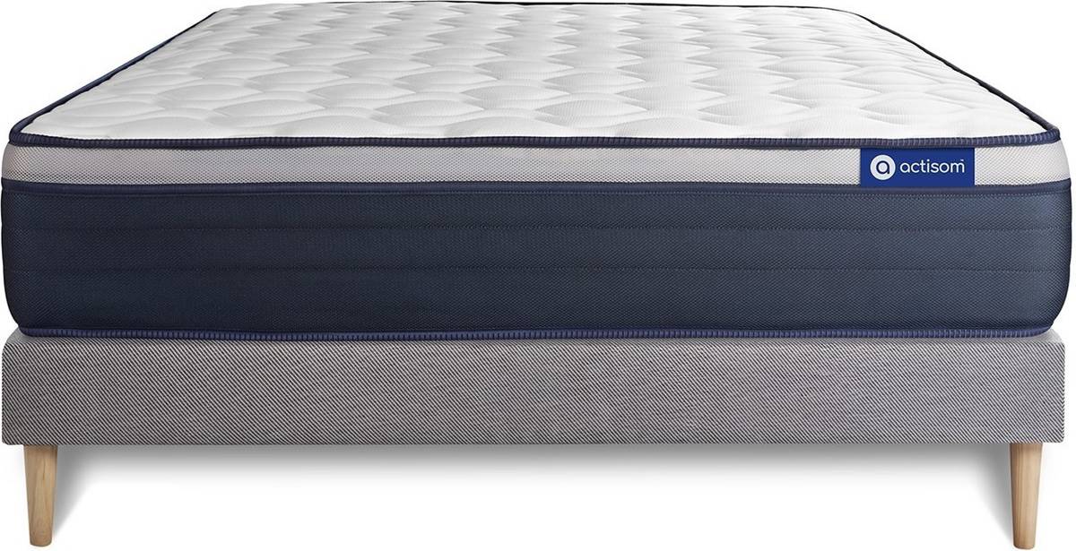 Conjunto de Somier + Colchón ACTISOM Actimemo Max (Gris - 150x190cm)