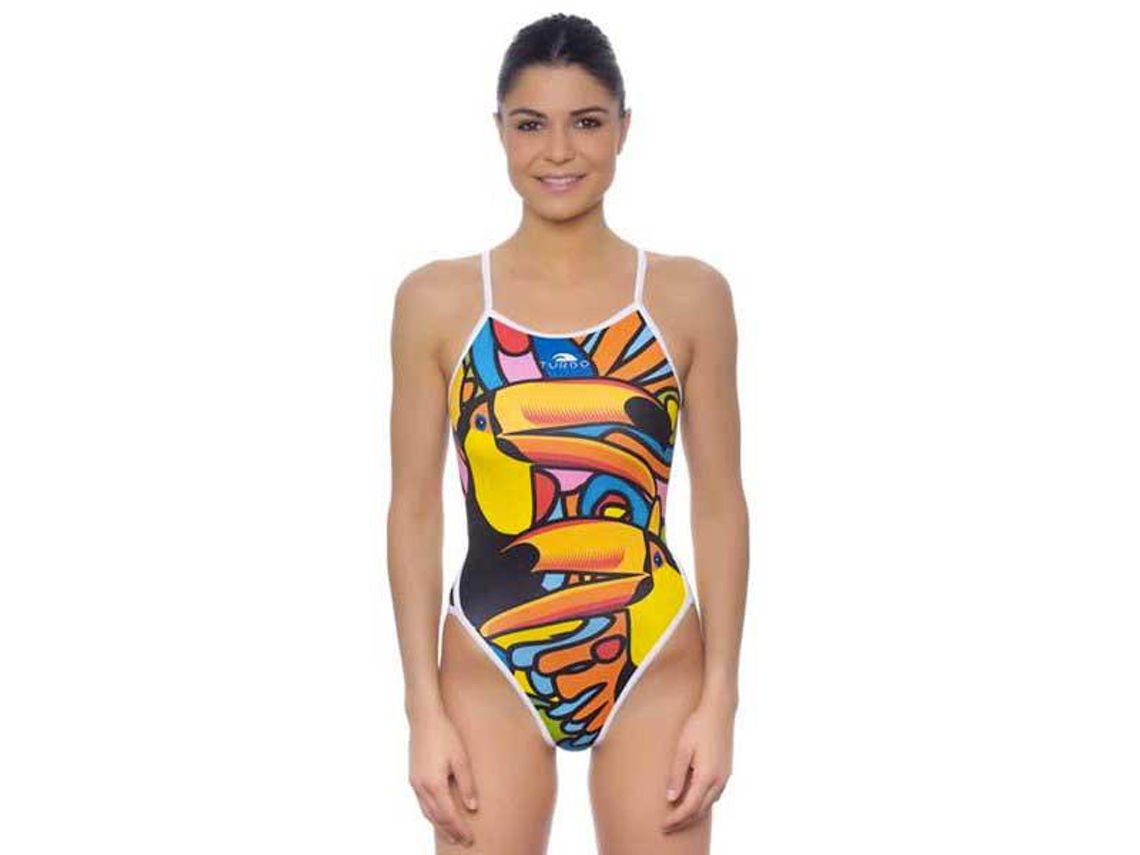 Traje de baño para Mujer TURBO Tucan Multicolor para Natacion (M)