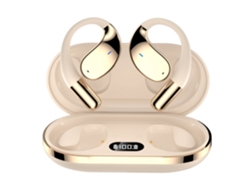 Auriculares inalámbricos con traducción por IA, pantalla de conducción de oído abierto, Bluetooth, amarillos