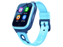 Reloj Inteligente Para Niños (azul) Con Videollamadas, Resistente Al Agua, Capacidad De Pago, Toma De Fotos Y Seguimiento De Ubicación.