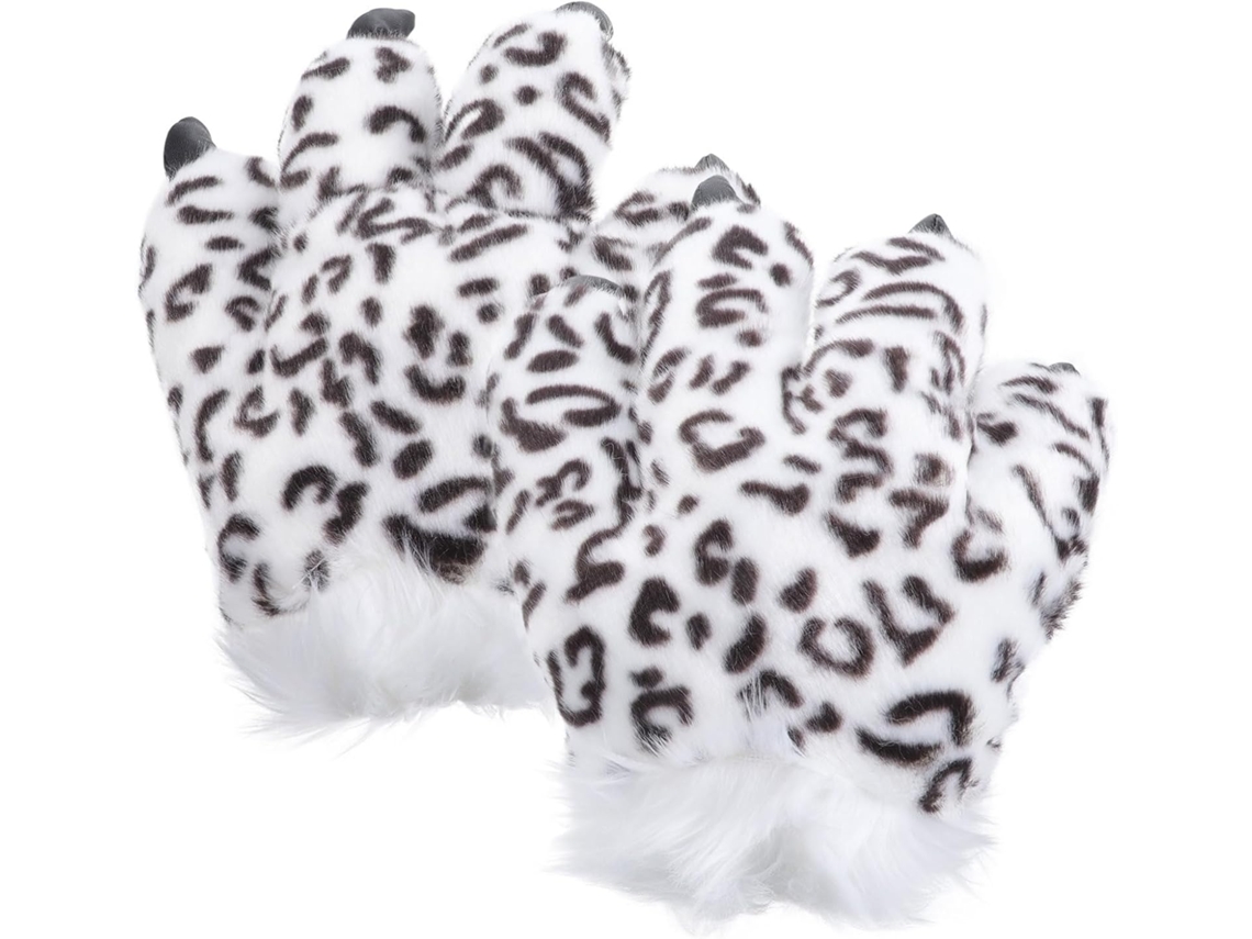 Guantes De Peluche Con Forma De Garra De Animal Para Invierno, Suaves Y Cálidos, Ideales Para Cosplay.
