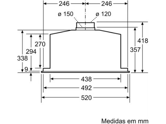 Campana BALAY 3BF267EX (630 m3/h - 52 cm - Inox) — 310 a 630 m3/h | 51 a 65 dB | C