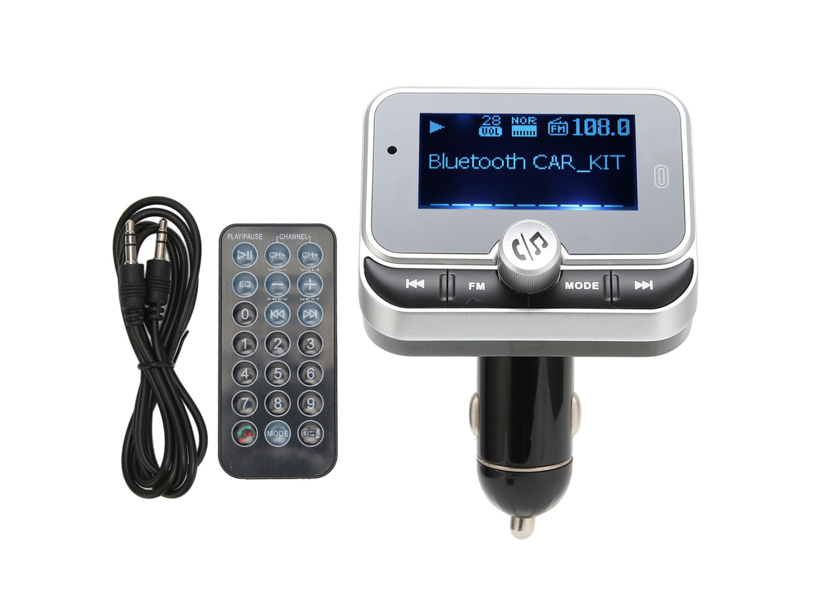Transmisor Fm Bluetooth Con Cargador Usb Doble, Pantalla De 1,8 Pulgadas, Adaptador Para Radio De Coche.
