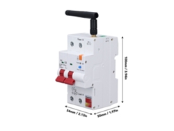 2026dz-Interruptor automático inteligente de medición 2p 63a Control remoto móvil mediante aplicación Tuya AC230v