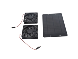Kit de ventilador solar de 20 W y 12 V (eficiente energéticamente, Bivolt)