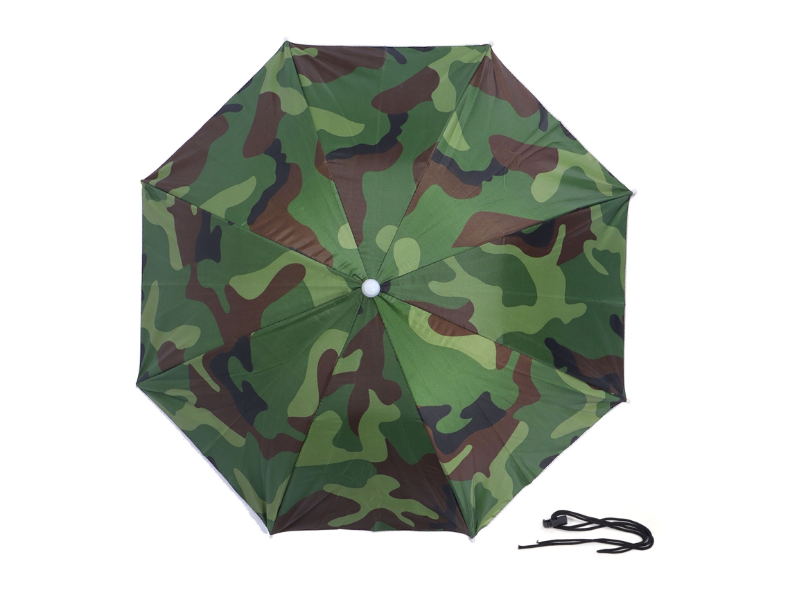 Chapéu Guarda-chuva Dobrável Impermeável Para Adultos Ideal Para Pesca E Atividades Ao Ar Livre Camuflagem