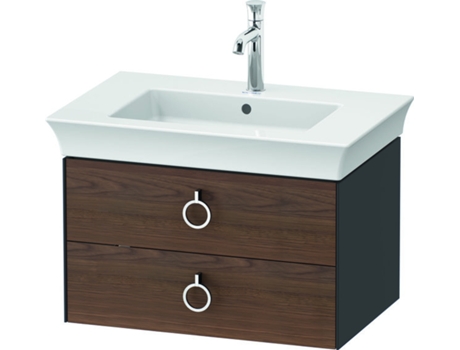 DURAVIT Tulip blanco, mueble de baño colgado en la pared, ancho 684 x fondo 458mm, con 2 cajones, con tirador, WT43510