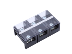 Barrera Terminal De 3 Posiciones Doble Fila Con Cubierta 400a 600v Para Enlace De Circuito