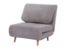 Sofá cama 2 en 1 para invitados, terciopelo de pana, 82x87x89 cm, gris.
