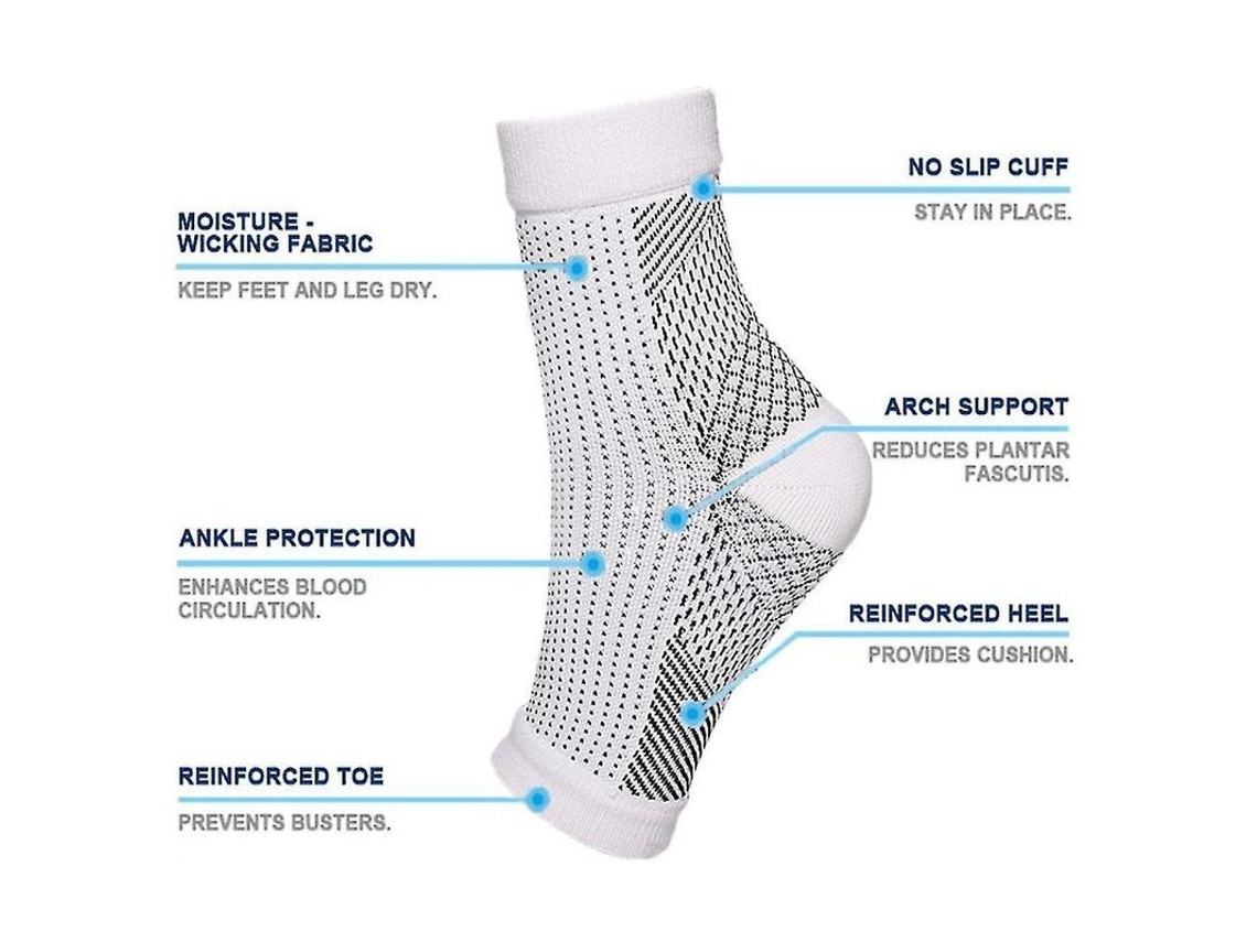 Calcetines Sin Dedos Soothe Para Aliviar El Dolor Neuropático Con Soporte Para El Arco Del Pie Y Compresión.