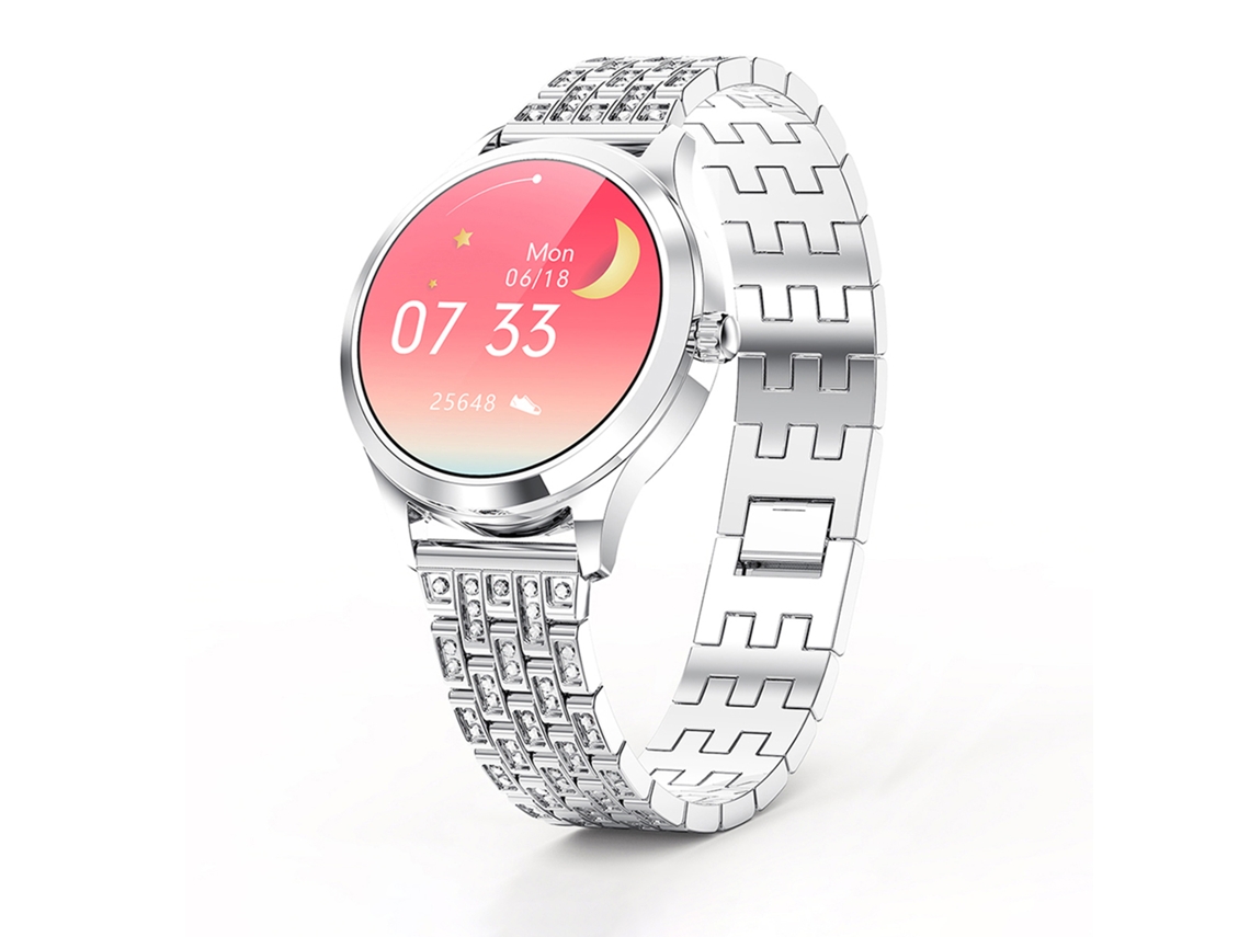 Reloj Inteligente Lemfo Lw07 Para Mujer Con Monitor De Frecuencia Cardíaca Y Presión Arterial, Clasificación Ip67, Compatible Con Android E Ios.