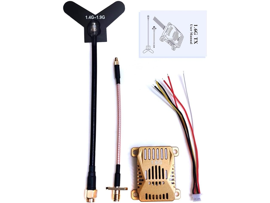 Kit Transmisor De Vídeo Fpv De 1,6 Ghz, 3 W Y 16 Canales Para Drones De Carreras Rc.