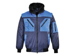 Cazadora Pilot Bicolor: Desmontable, Impermeable Y Calido. Azul Marino / Xs