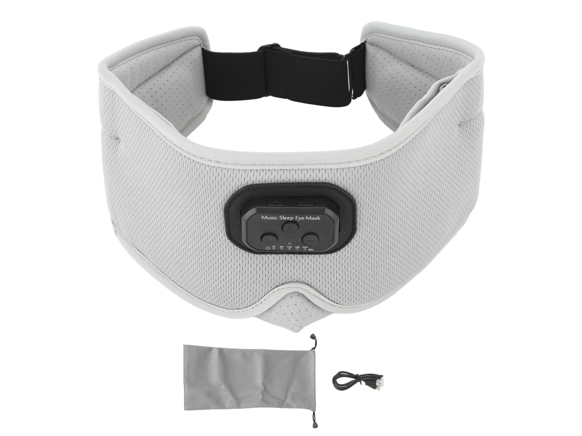 Auriculares Bluetooth 5.2 Para Dormir Con Antifaz 3d, Ruido Blanco Y Función De Temporizador - Gris