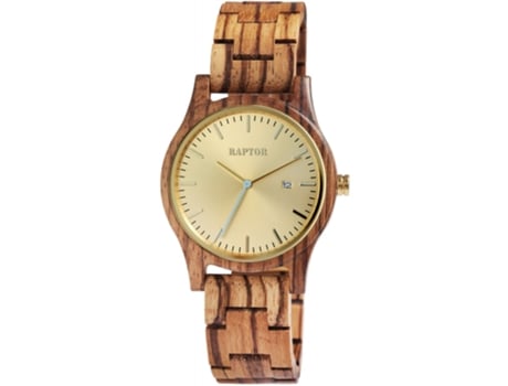 Reloj de RAPTOR Unisex con pulsera de madera