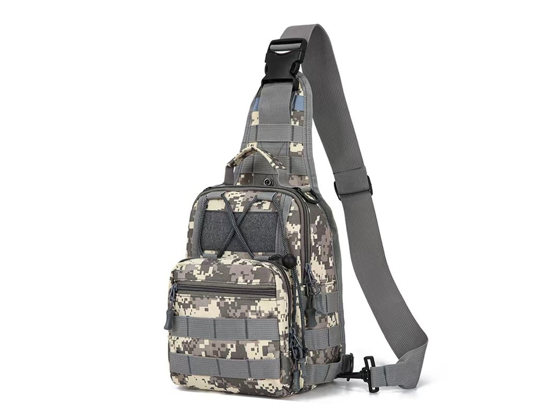 Mochila Táctica Multifuncional Para Hombre, Adecuada Para Actividades Al Aire Libre Y Senderismo, Con Correa De Hombro Diagonal.