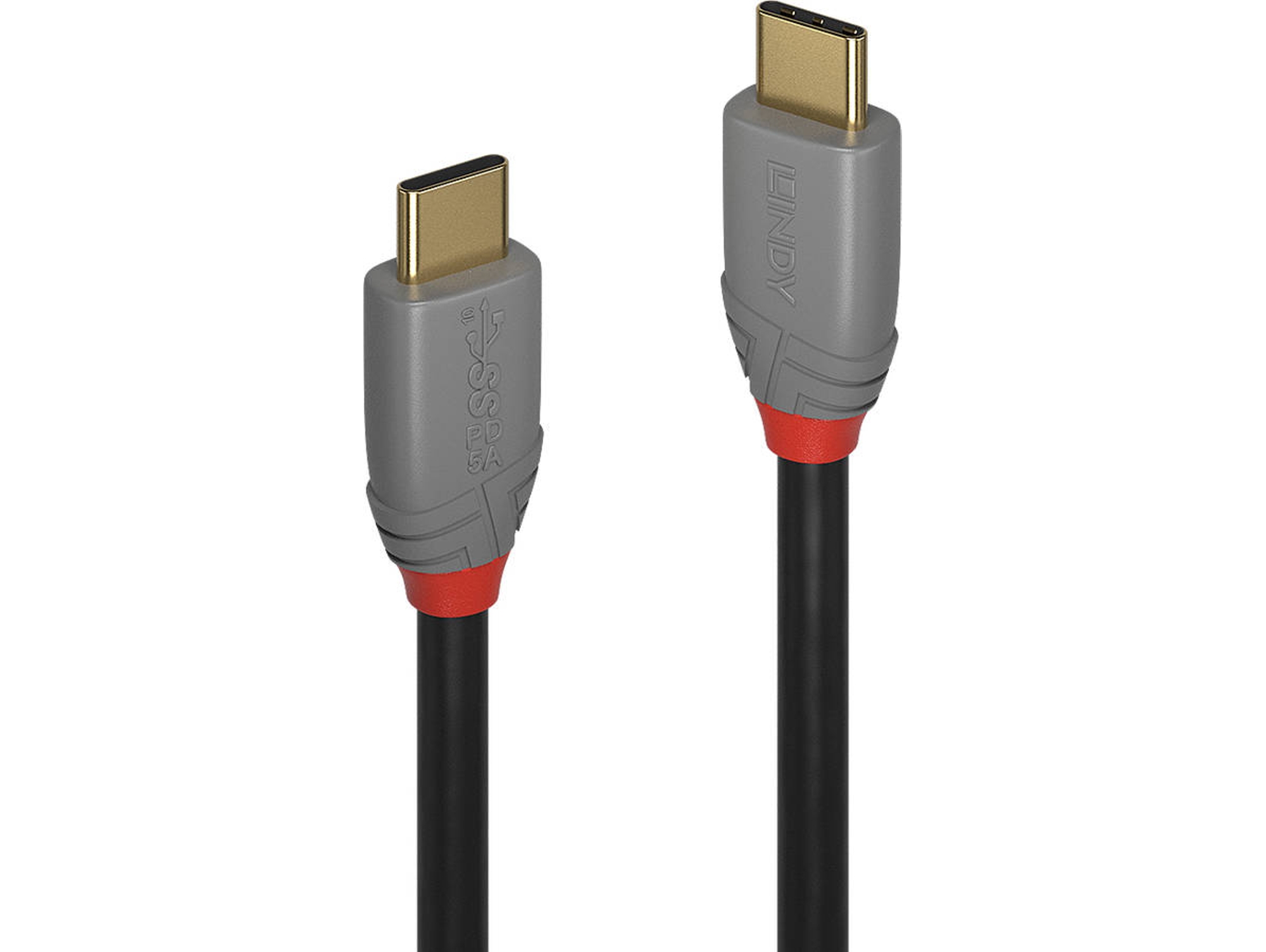 Cable de Datos LINDY (USB-C - 1 m - Negro)