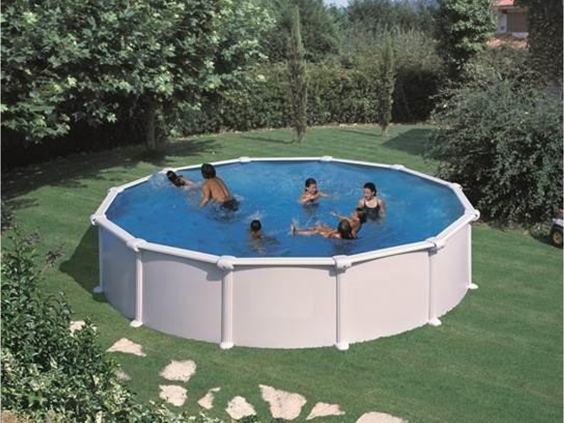 Piscina de Acero GRE Blanca (300x120 cm)