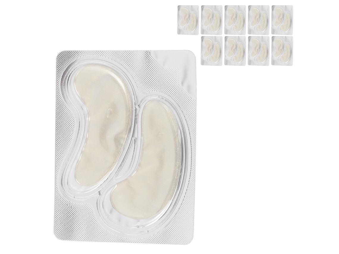 10 Parches De Colágeno Para Ojos Remove Ojeras Reduce Arrugas Y Ojos Hinchados Pads Dorados