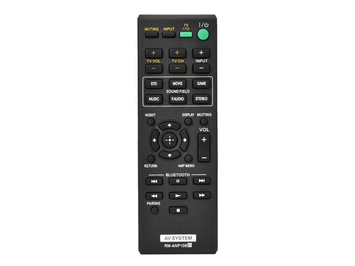 Controle Remoto Para Smart Tv Sony Rm-anp109 Sistema Av Ht Ct260 Controle Multifuncional