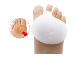 Almohadillas Plantares De Gel Suave Para El Alivio Del Dolor De Pies, Callosidades Metatarsianas Y Hallux Valgus, 2 Pares, Blancas