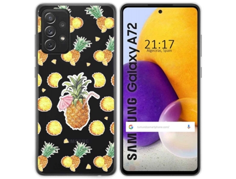Carcasa Samsung Galaxy A72 TUMUNDOSMARTPHONE Dibujos Transparente Multicolor
