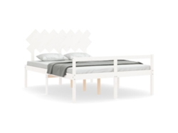 Maison Exclusive - Cama Para Personas Mayores Con Cabecero Madera Maciza 140x190cm