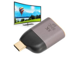 Adaptador HURRISE Usb C a Displayport 8K 60Hz 8.1Gbps Hbr3 Pro Xps
