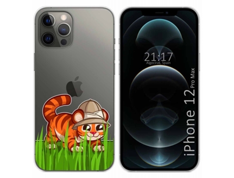 Carcasa iPhone 12 Pro Max (6.7) TUMUNDOSMARTPHONE Dibujos Transparente Multicolor