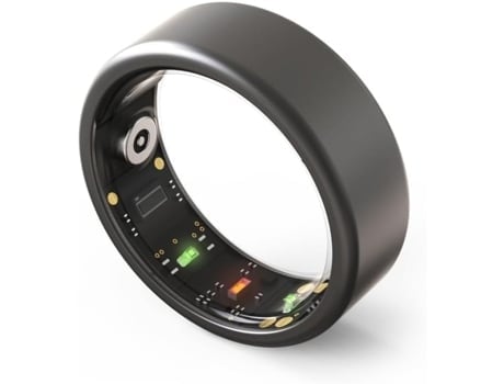 Chronus Fitness Ring Bluetooth 5.1 Múltiples funciones de salud Ipx8 Impermeable Negro 11#-20 7 mm AUJEZON
