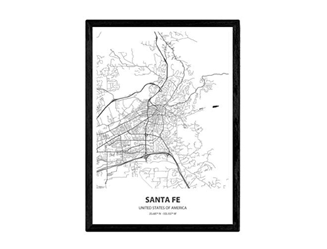 Poster NACNIC Mapa de Santa Fe USA (A3)