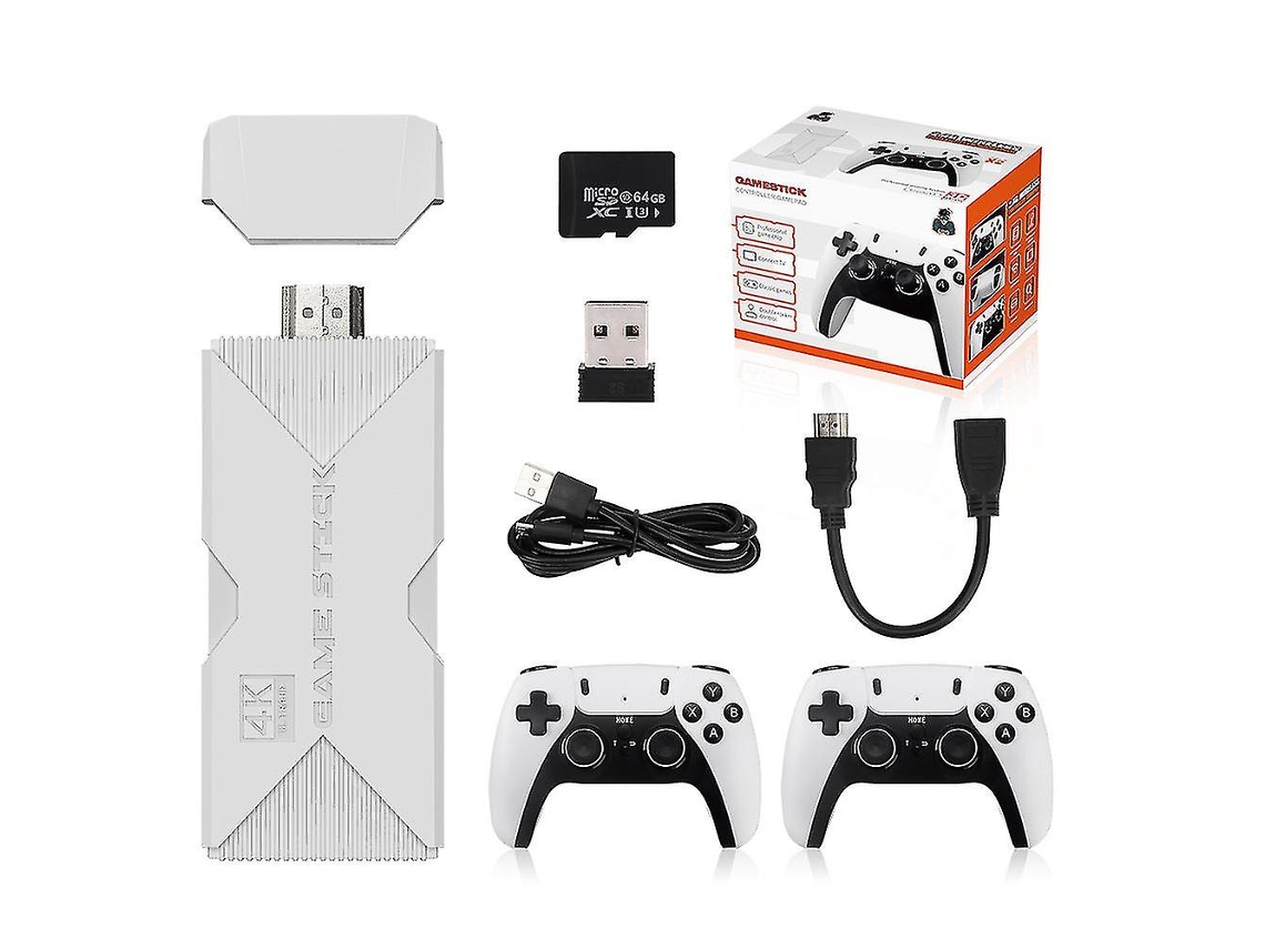 Consola De Juegos Retro Clásica Hd 4k, Consola De Juegos Retro Inalámbrica De 2,4 G, Consola De Juegos Familiar Doble, Plug Play